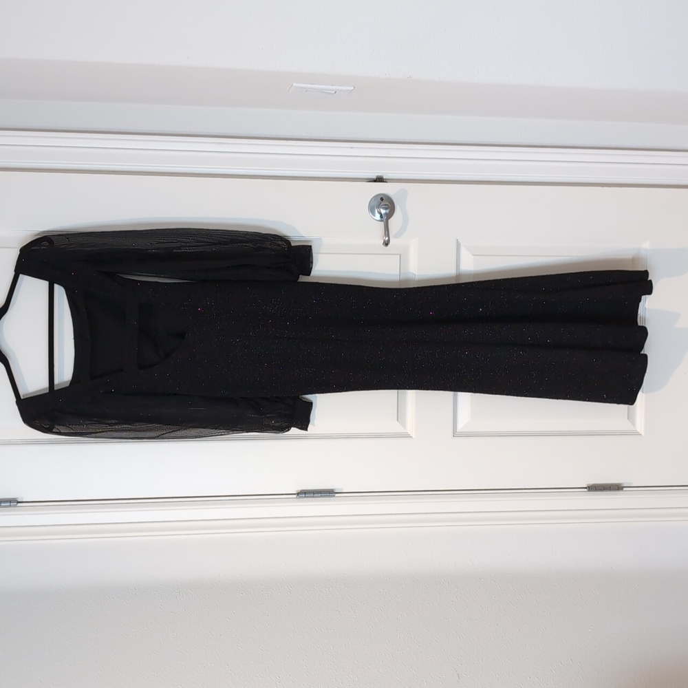 Windsor Open Back Sparkly Black Formal Dress Size… - image 7